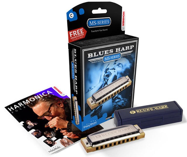 Hohner MS Series Blues Harp Harmonica in the Key of Eb