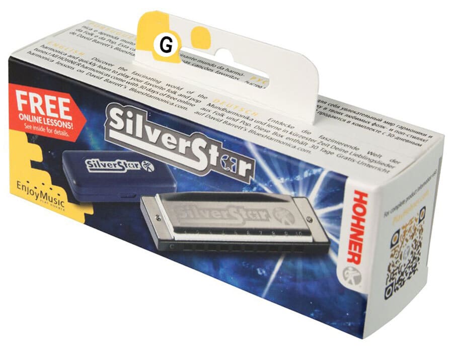 Hohner Enthusiast Series Silverstar Harmonica in the Key of G