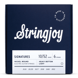 Stringjoy Signatures Heavy Bottom Light Gauge (10-52) Nickel Wound Electric Guitar Strings