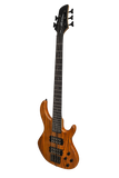 J&D Luthiers 5-String T-Style Contemporary Active Electric Bass Guitar (Natural Satin)