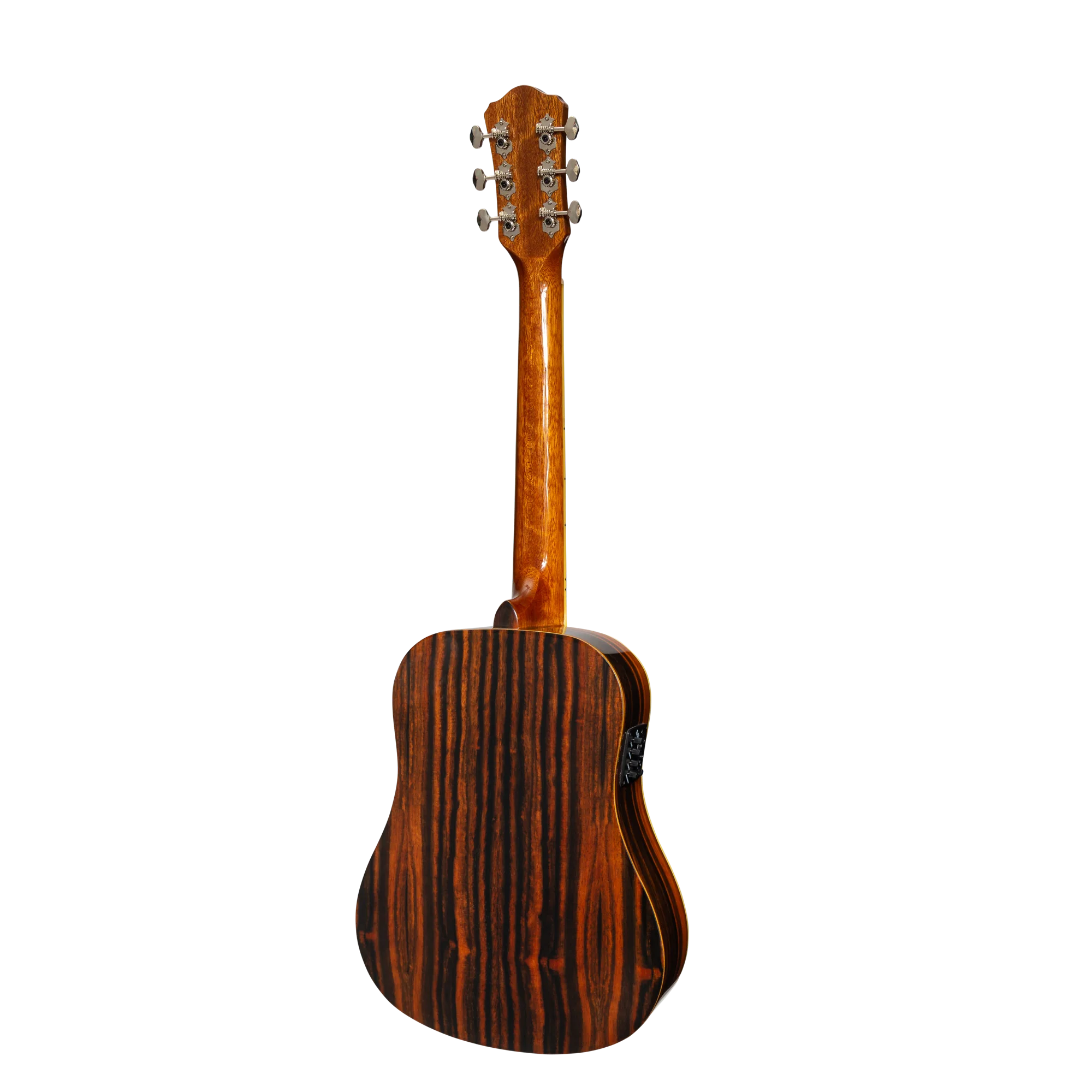 Martinez '51 Series' Acoustic-Electric Babe Traveller Guitar - Amara Gloss Finish Compact Travel Guitar