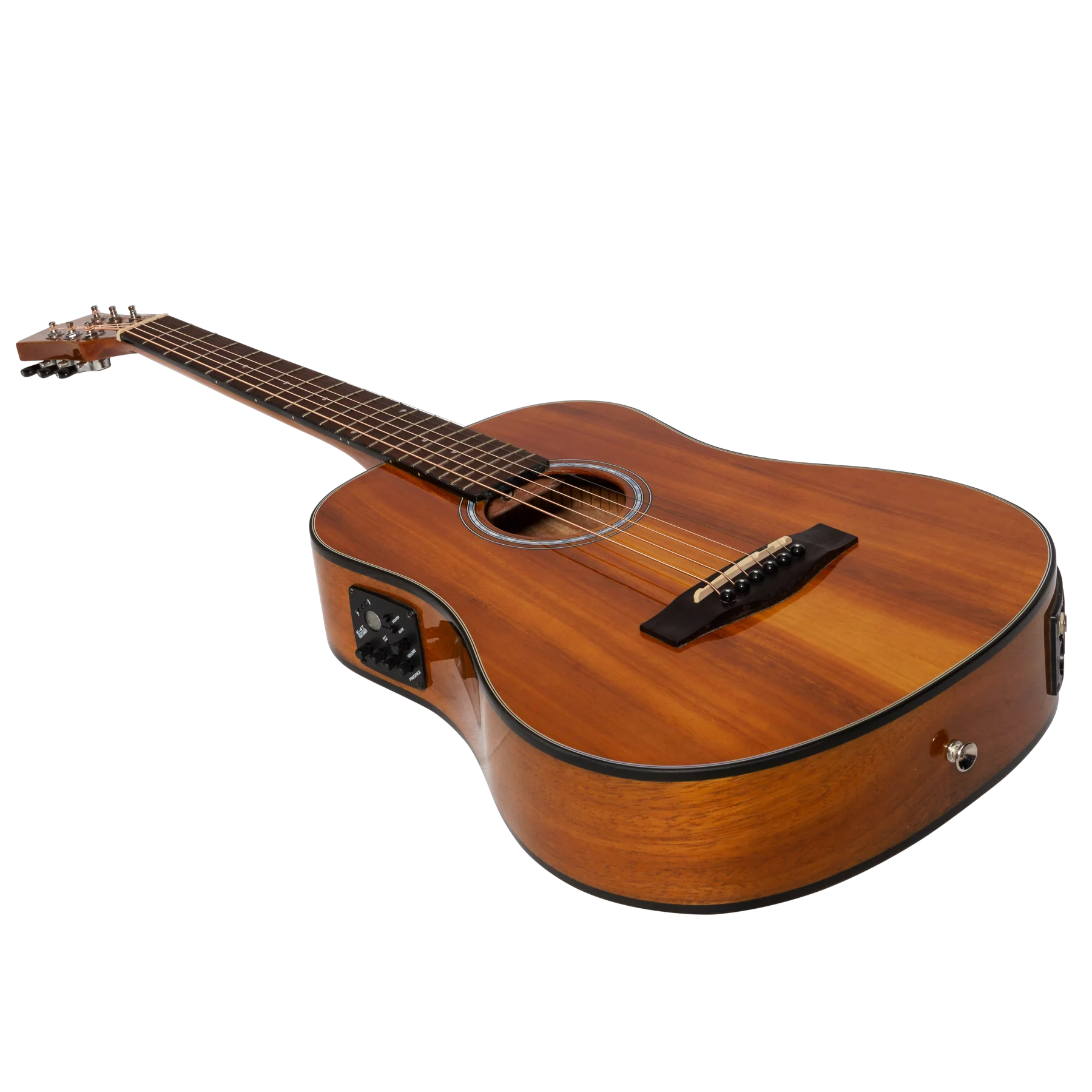 Martinez '51 Series' Babe Traveller Acoustic-Electric Guitar - Koa Gloss Finish