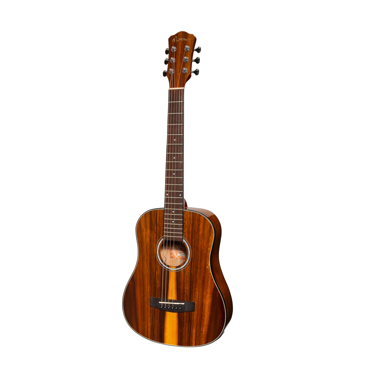 Martinez '51 Series' Babe Traveller Acoustic-Electric Guitar - Teakwood Gloss Finish