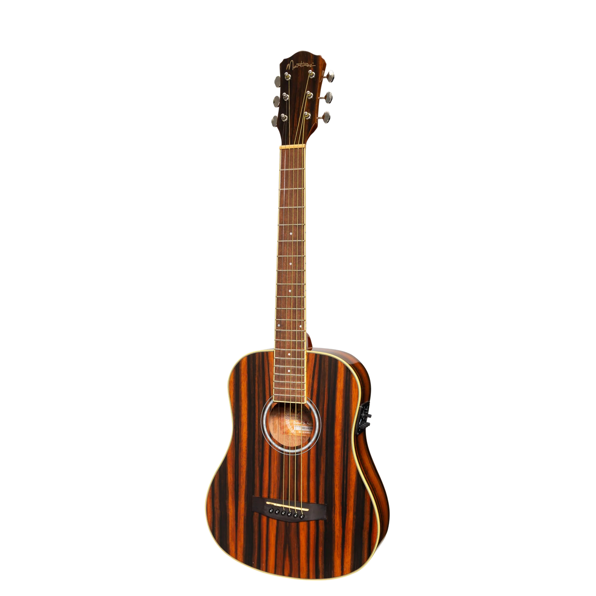 Martinez '51 Series' Left Handed Babe Traveller Acoustic-Electric Guitar - Amara Gloss Finish