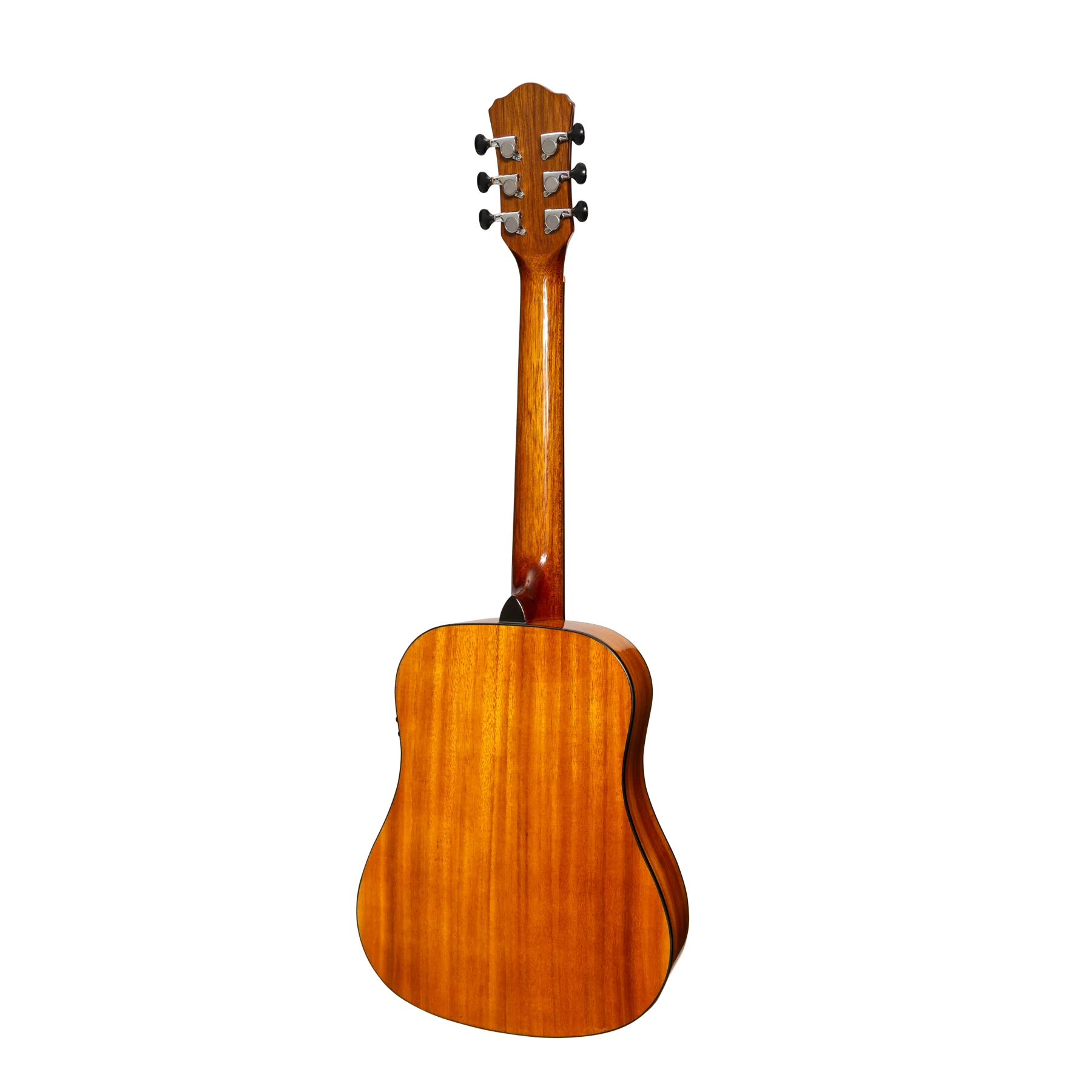 Martinez '51 Series' Left Handed Babe Traveller Acoustic-Electric Guitar - Koa Gloss Finish