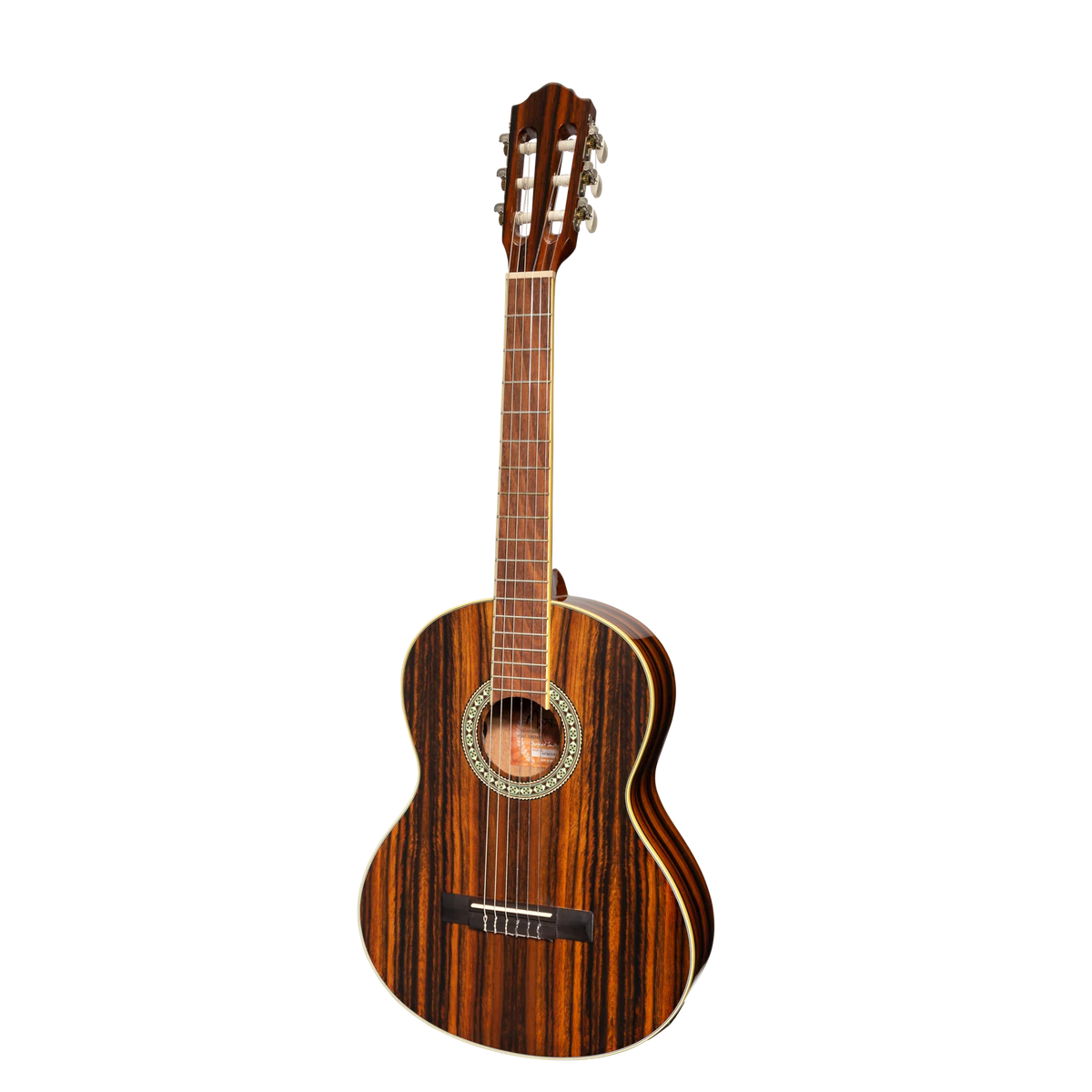 Martinez '51 Series' Electric Classical Guitar 3/4 Size with Built-in Tuner - Amara Gloss Finish
