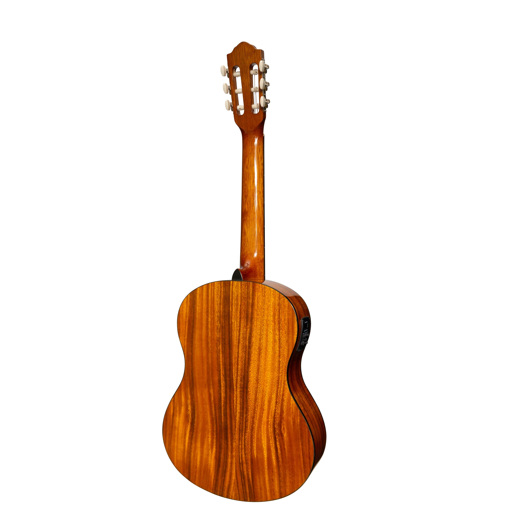 Martinez '51 Series' Electric Classical Guitar with Built-in Tuner - Koa Gloss Finish | 4/4 Size Premium Guitar