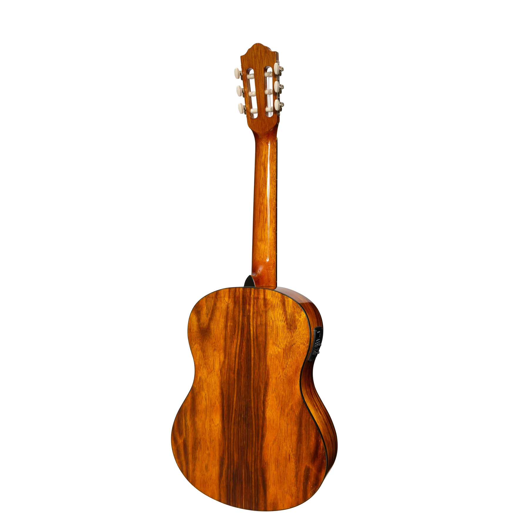 Martinez '51 Series' Electric Classical Guitar 4/4 Size - Teakwood Gloss Finish | Premium Nylon String Guitar