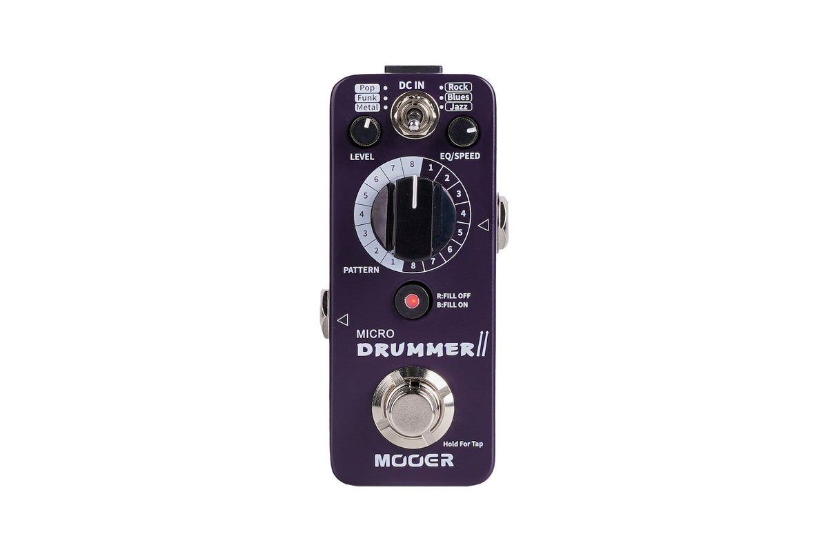 Mooer 'Micro Drummer MKII' Mini Drum Machine Effects Pedal - Black Friday Special