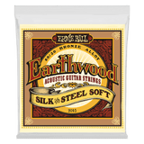 Ernie Ball Earthwood Silk and Steel Soft 80/20 Bronze Acoustic Guitar Strings 11-52 Gauge