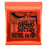 Ernie Ball Skinny Top Heavy Bottom Slinky Nickel Wound Electric Guitar Strings, 10-52 Gauge