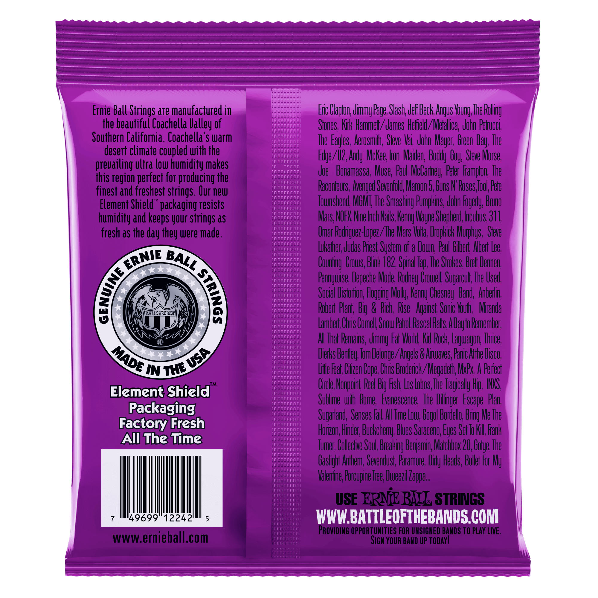 Ernie Ball Power Slinky RPS Nickel Wound Electric Guitar Strings 11-48 Gauge
