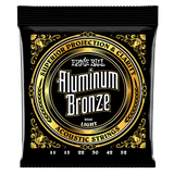 Ernie Ball Light Aluminum Bronze Acoustic Guitar Strings, 11-52 Gauge