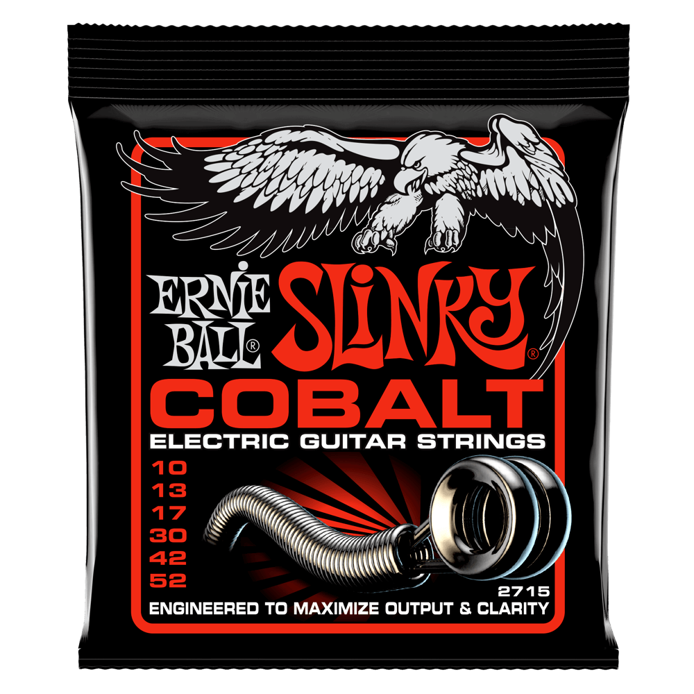 Ernie Ball Skinny Top Heavy Bottom Slinky Cobalt Electric Guitar Strings 10-52 Gauge
