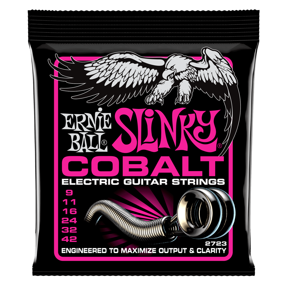 Ernie Ball Super Slinky Cobalt Electric Guitar Strings 9-42 Gauge