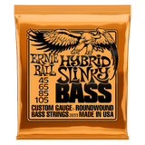 Ernie Ball Hybrid Slinky Nickel Wound Electric Bass Strings, 45-105 Gauge