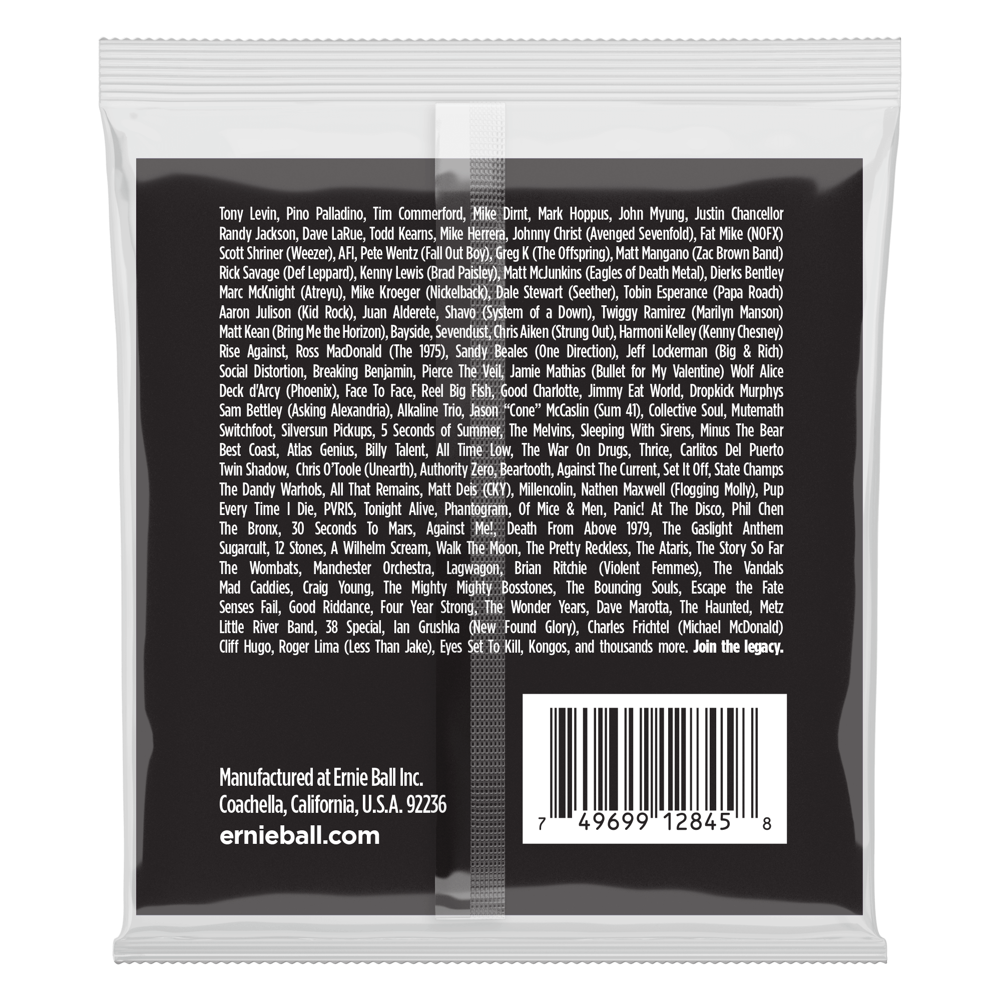 Ernie Ball Extra Slinky Stainless Steel Electric Bass Strings 40-95 Gauge