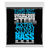 Ernie Ball Extra Slinky Stainless Steel Electric Bass String, 40-95 Gauge