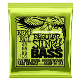 Ernie Ball Regular Slinky Nickel Wound Medium Scale Bass Strings - 45-105 Gauge