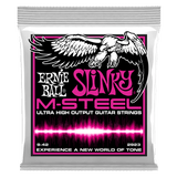 Ernie Ball Super Slinky M-Steel Electric Guitar Strings - 9-42 Gauge