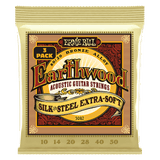 Ernie Ball Earthwood Silk and Steel Extra Soft 80/20 Bronze Acoustic Guitar Strings 10-50 Gauge 3 Pack