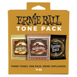 Ernie Ball Light Acoustic Guitar String Tone Pack, 11-52 Gauge