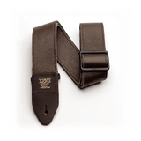 Ernie Ball Tri-Glide Italian Leather Guitar Strap in Brown