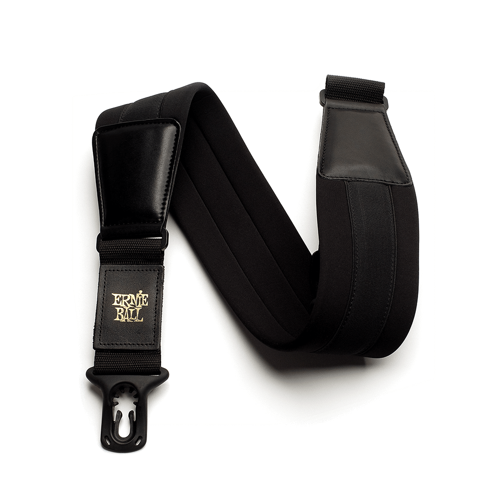 Ernie Ball Wide Neoprene Polylock Comfort Guitar Strap in Black