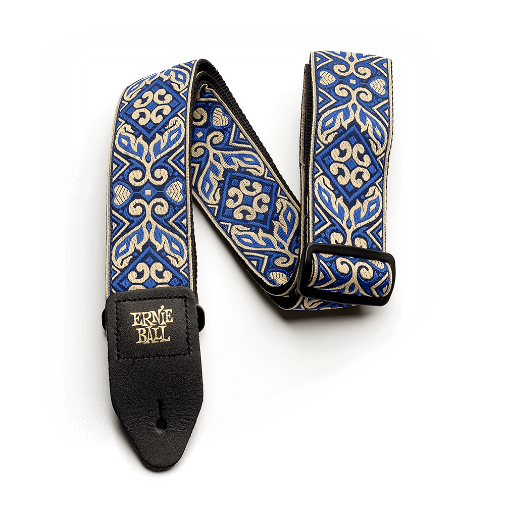 Ernie Ball Tribal Jacquard Guitar Strap in Blue