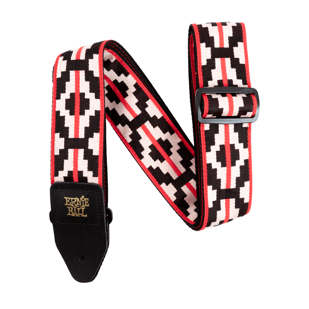 Ernie Ball Ristra Red Jacquard Guitar Strap