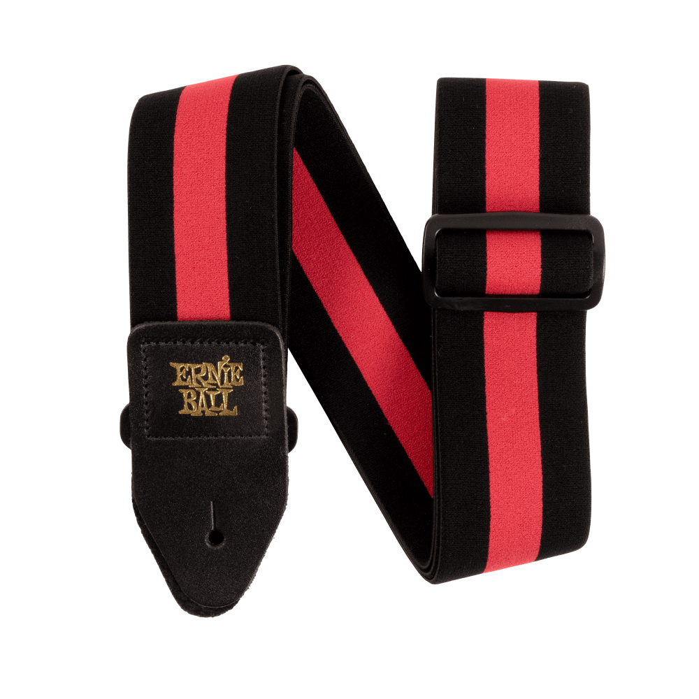 Ernie Ball Stretch Comfort Guitar Strap in Racer Red
