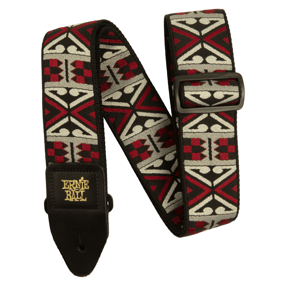 Ernie Ball Primal Red Jacquard Guitar Strap