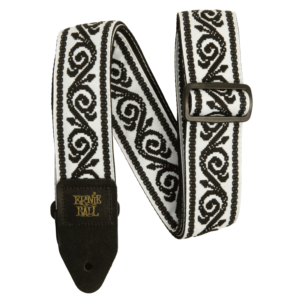 Ernie Ball Black Vine Jacquard Guitar Strap