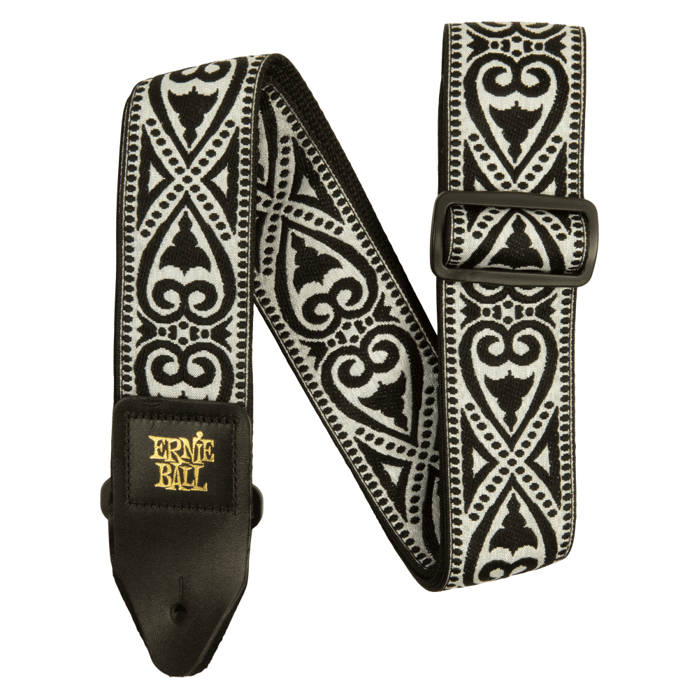Ernie Ball Black Heart Jacquard Guitar Strap