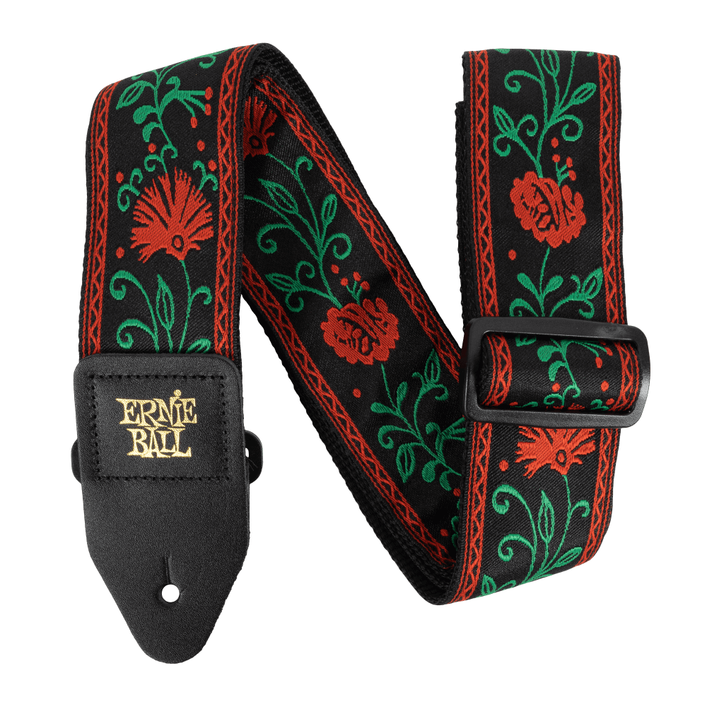 Ernie Ball Western Rose Jacquard Guitar Strap