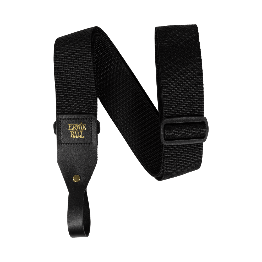 Ernie Ball Black Polypro Acoustic Guitar Strap