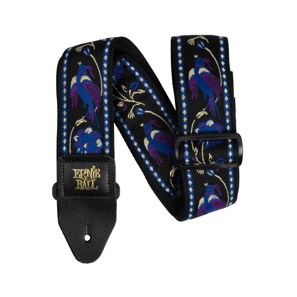 Ernie Ball Jacquard Guitar Strap in Purple Pleasant Pheasant