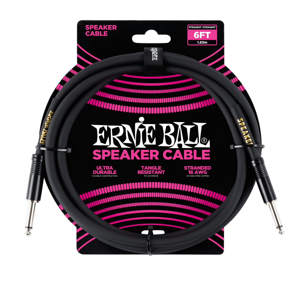 Ernie Ball 6ft Straight Speaker Cable