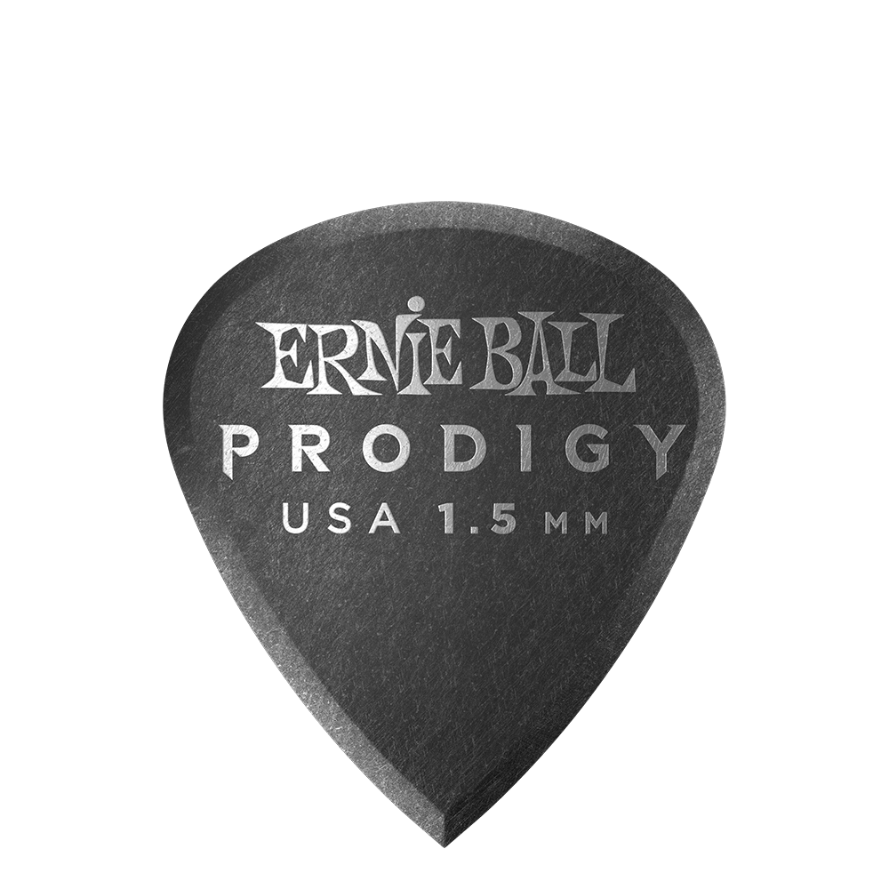 Ernie Ball 1.5 mm Mini Prodigy Picks 6 Pack in Black