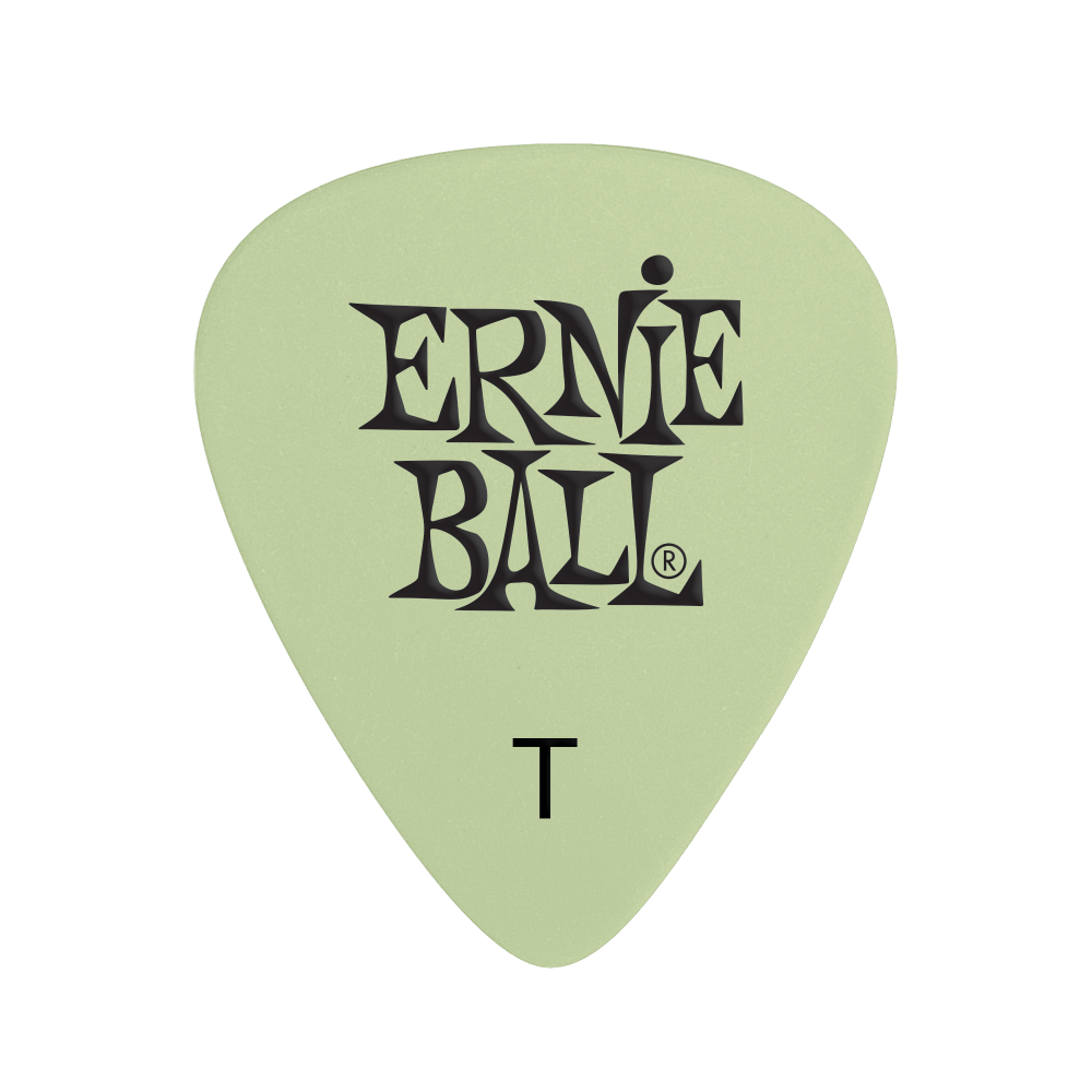 Ernie Ball Super Glow Cellulose Thin Gauge Guitar Picks, Bag of 12