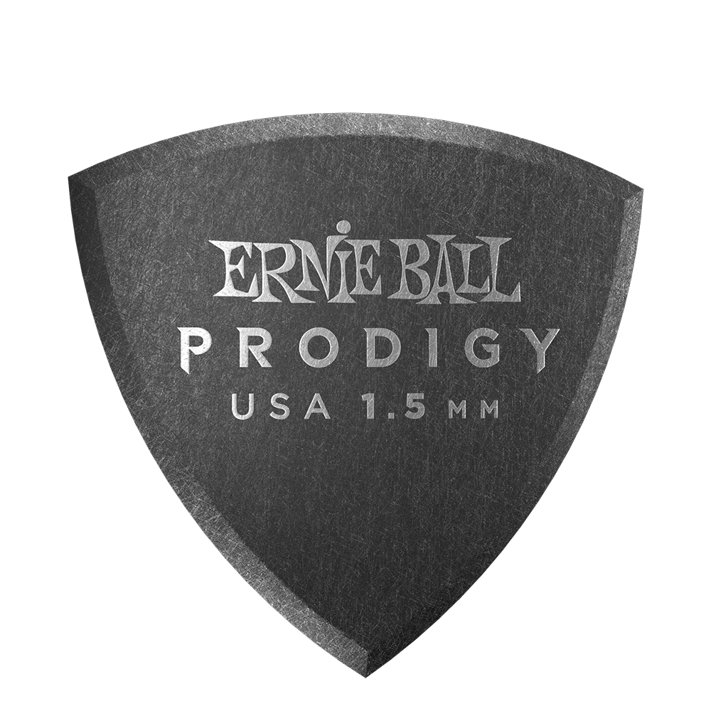 Ernie Ball 1.5 mm Shield Prodigy Picks 6 Pack in Black
