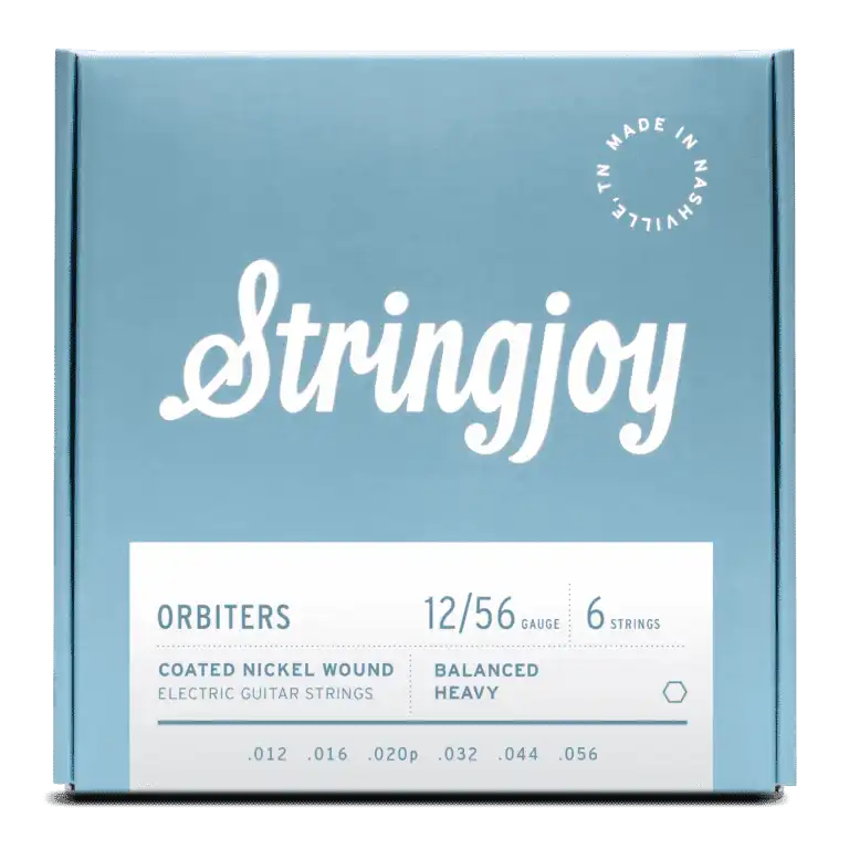 Stringjoy Orbiters Balanced Heavy Gauge (12-56) Coated Nickel Wound Electric Guitar Strings
