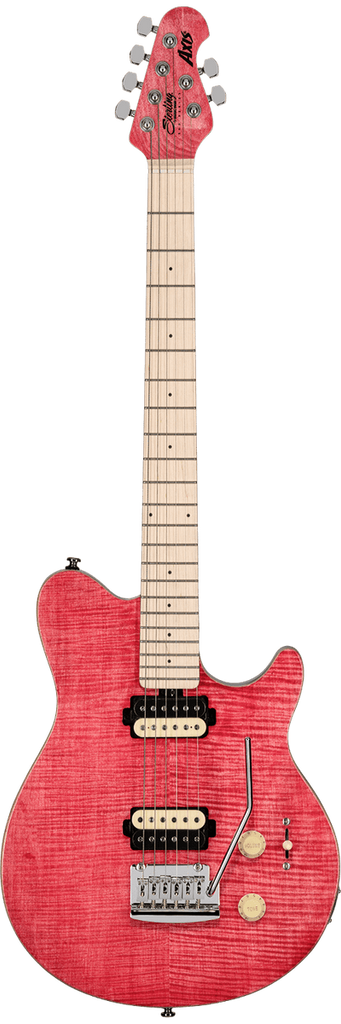 Sterling By Music Man Axis AX3 Flame Maple Stain Pink Electric Sterling By Music Man Axis AX3 Flame Maple Stain Pink Electric