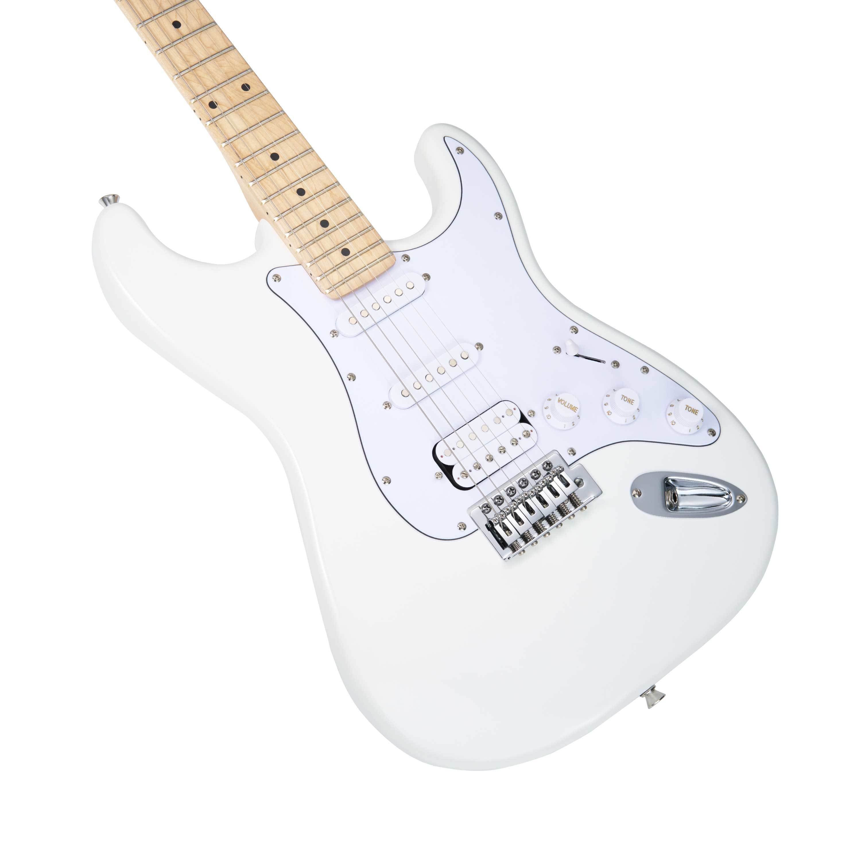 Mooer MCS11 Pro Electric Guitar in Polar White