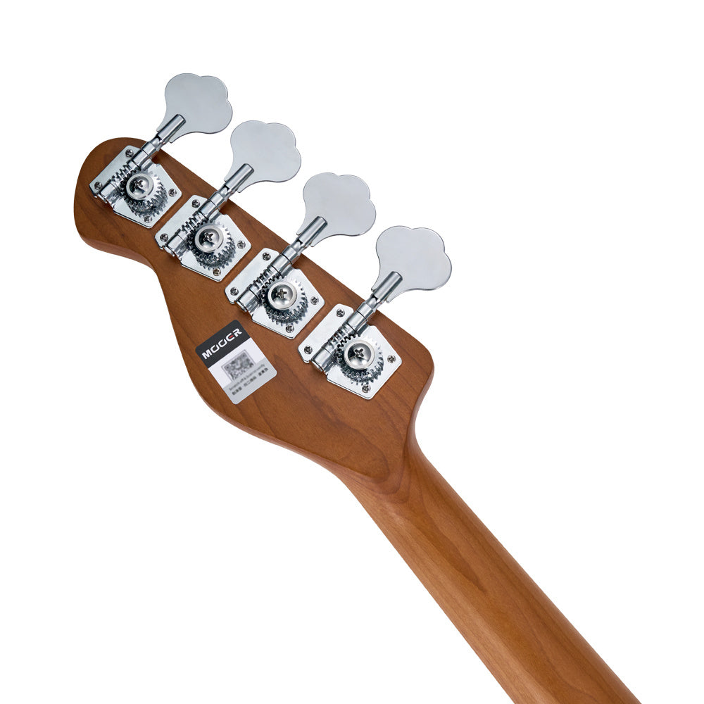 Mooer MBJ410 Bass Guitar in Metal Blue with Gigbag