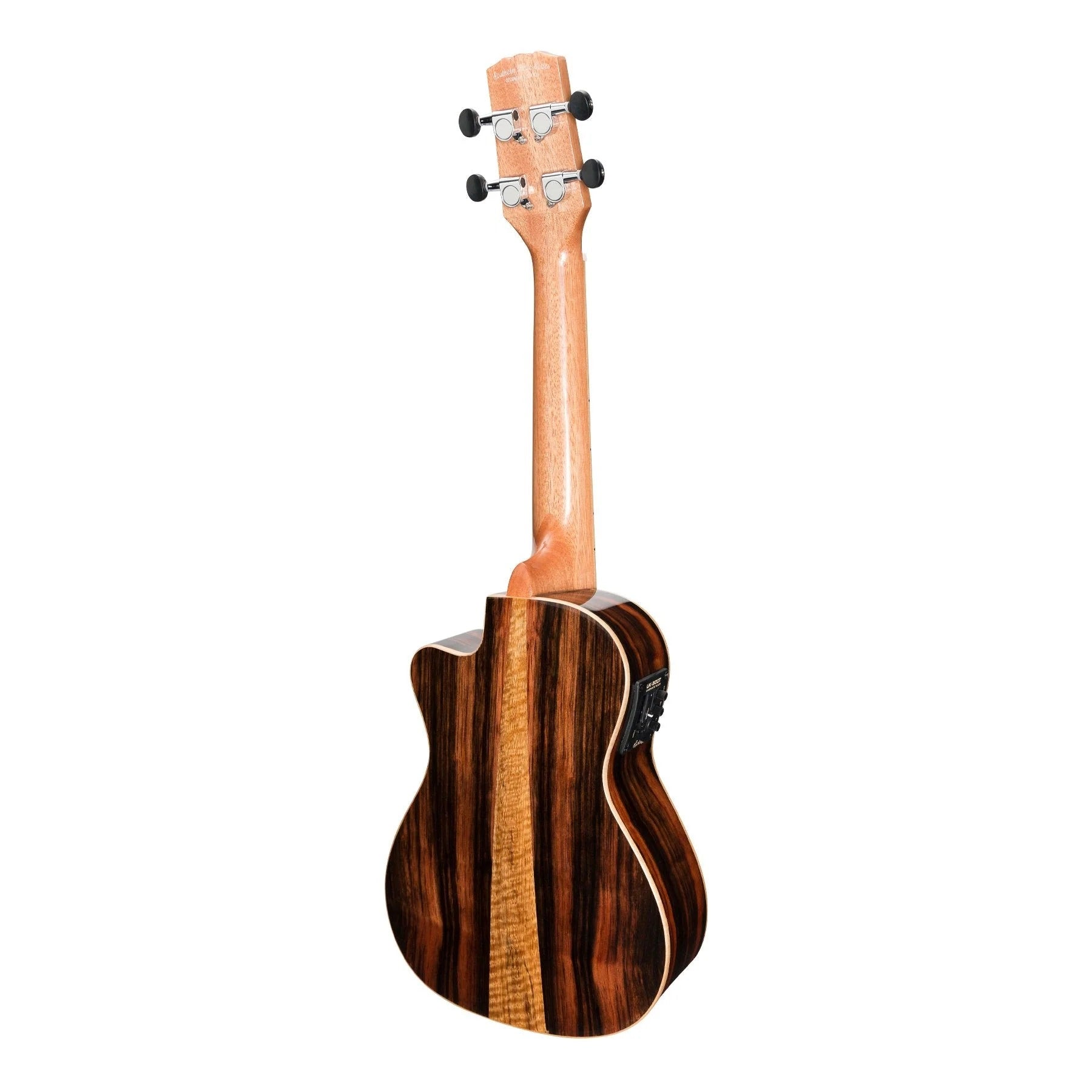 Martinez Southern Belle 7 Series Concert Ukulele - Solid Spruce Top Electric Cutaway with Hard Case