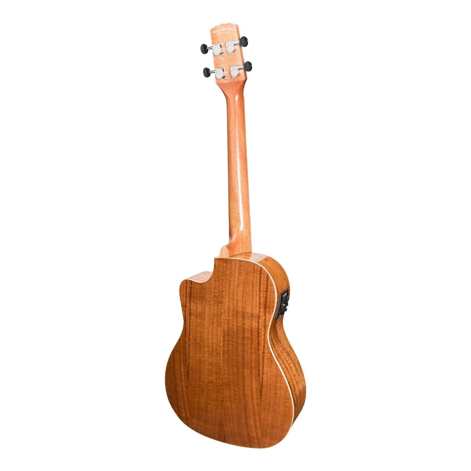 Martinez Southern Belle 8 Series Koa Electric Cutaway Baritone Ukulele with Hard Case (Natural Gloss)