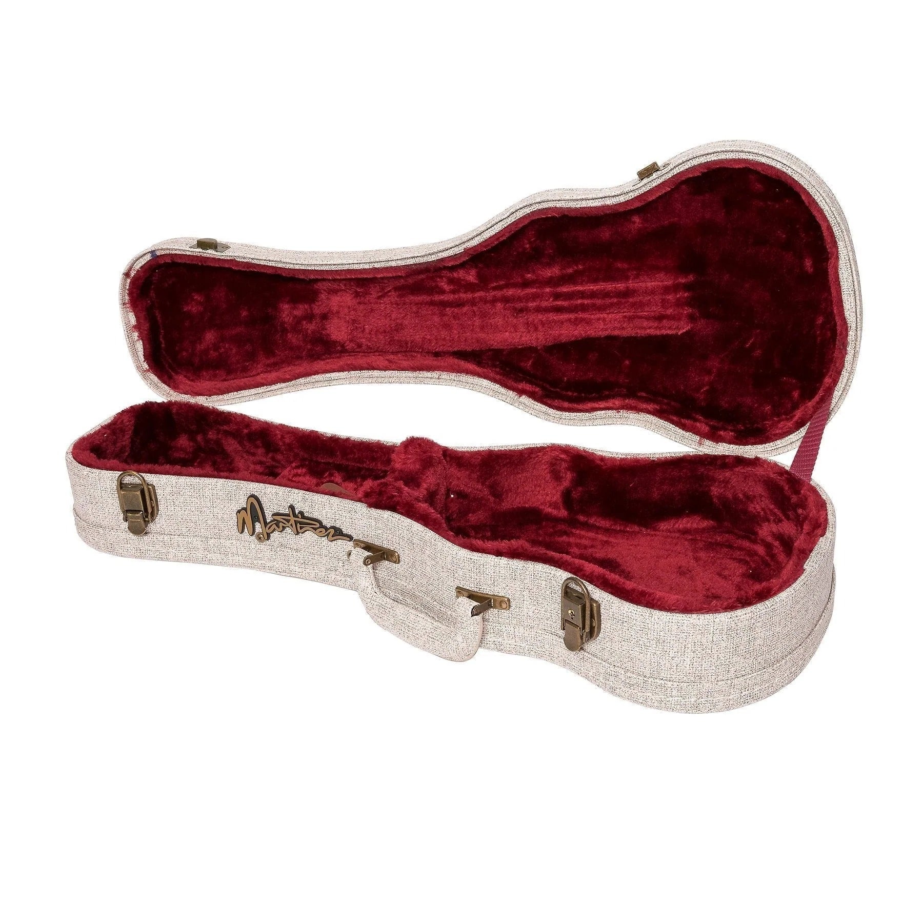 Martinez Southern Belle 6 Series Concert Ukulele - Solid Mahogany Top Electric Cutaway with Hard Case (Sunburst)