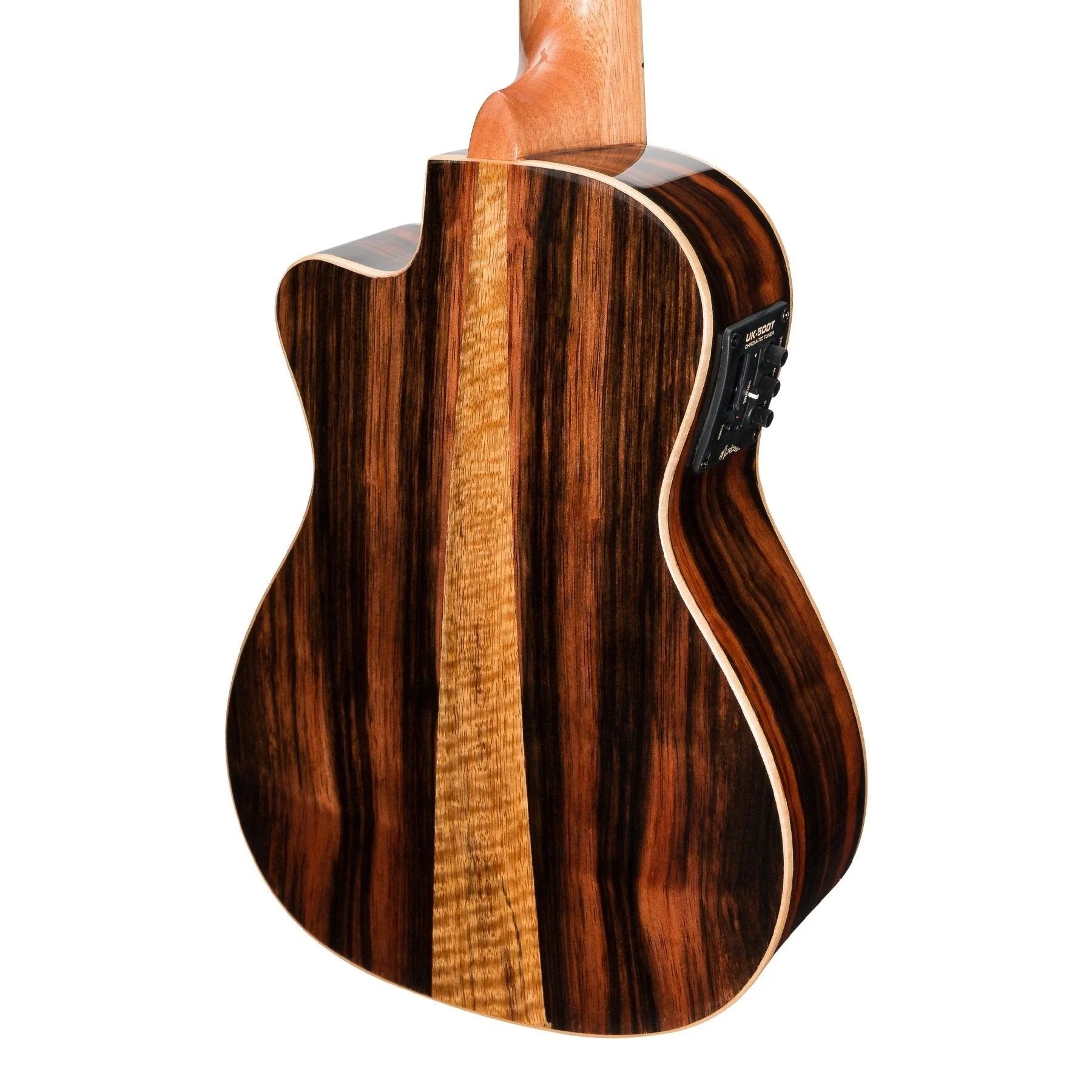 Martinez Southern Belle 7 Series Concert Ukulele - Solid Spruce Top Electric Cutaway with Hard Case