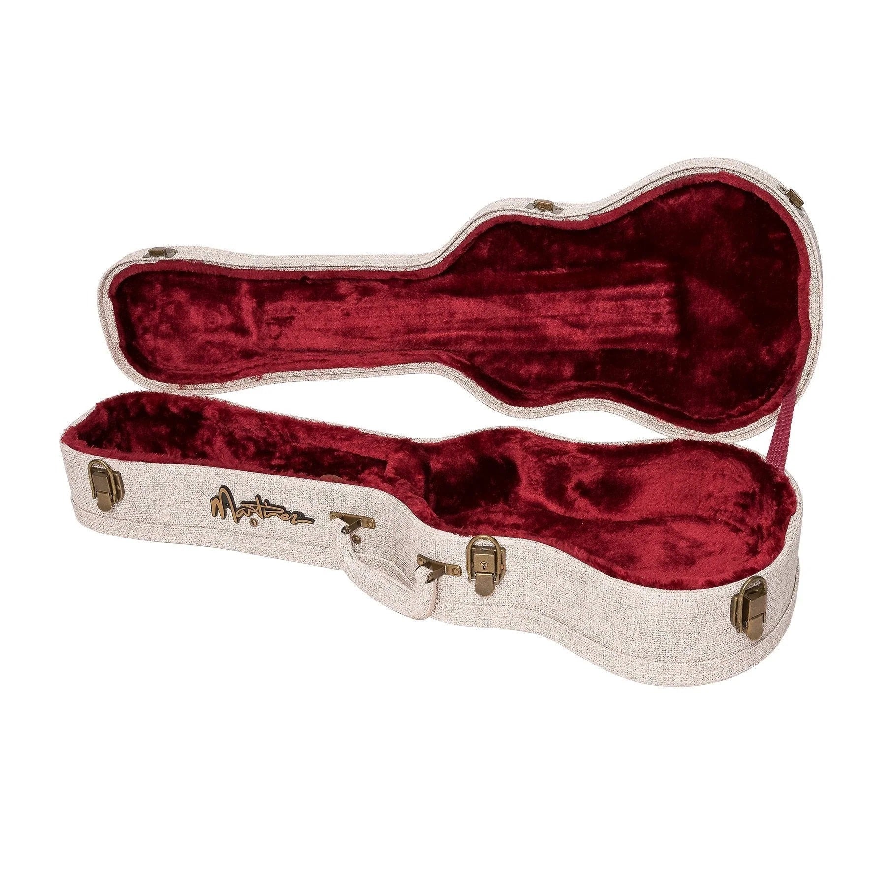 Martinez Southern Belle 7 Series Spruce Electric Tenor Ukulele with Hard Case (Natural Gloss)